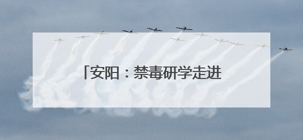 安阳：禁毒研学走进红旗渠精神营地 为青少年筑牢防毒防线