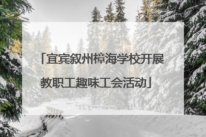 宜宾叙州樟海学校开展教职工趣味工会活动