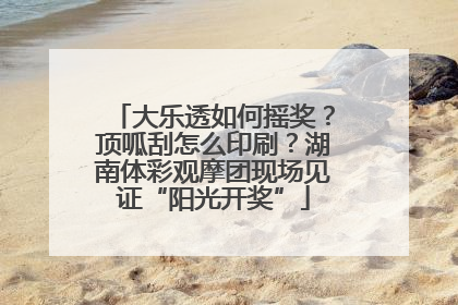 大乐透如何摇奖？顶呱刮怎么印刷？湖南体彩观摩团现场见证“阳光开奖”