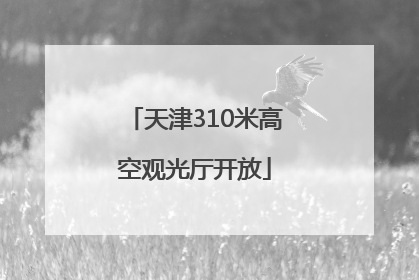 天津310米高空观光厅开放