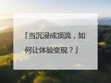 当沉浸成顶流，如何让体验变现？