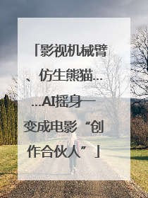影视机械臂、仿生熊猫……AI摇身一变成电影“创作合伙人”