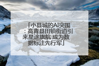 小县城的AI突围：高青县田镇街道引来星途旗航 成为数据标注先行军