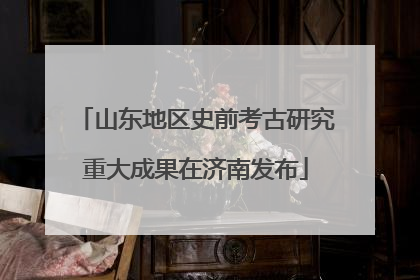 山东地区史前考古研究重大成果在济南发布