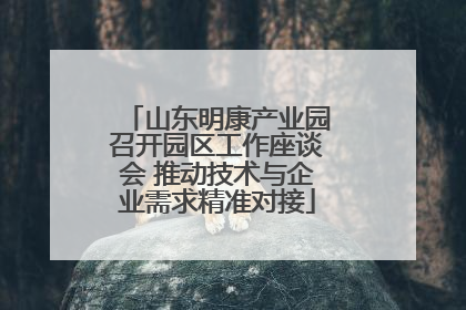 山东明康产业园召开园区工作座谈会 推动技术与企业需求精准对接