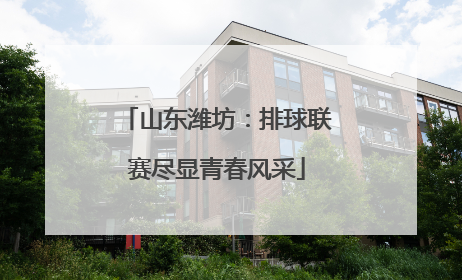 山东潍坊：排球联赛尽显青春风采