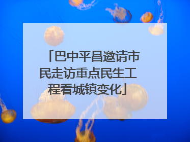 巴中平昌邀请市民走访重点民生工程看城镇变化