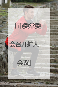 市委常委会召开扩大会议