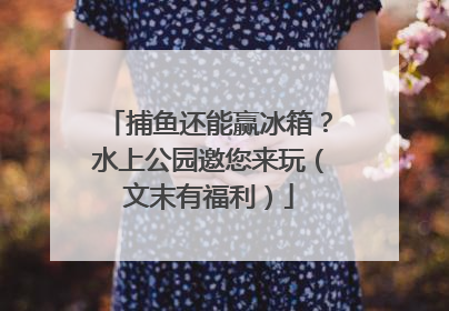捕鱼还能赢冰箱？水上公园邀您来玩（文末有福利）