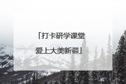 打卡研学课堂 爱上大美新疆