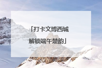 打卡文博西城 解锁端午楚韵