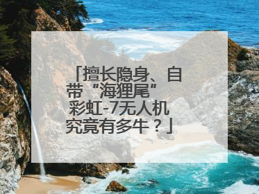 擅长隐身、自带“海狸尾” 彩虹-7无人机究竟有多牛？