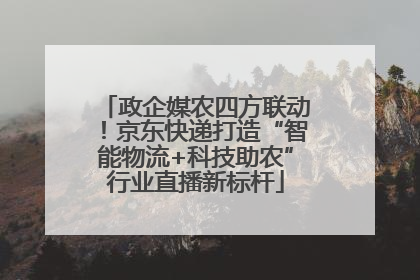 政企媒农四方联动！京东快递打造“智能物流+科技助农”行业直播新标杆