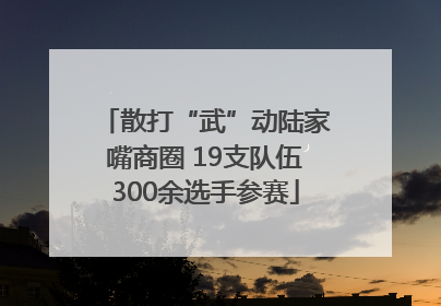 散打“武”动陆家嘴商圈 19支队伍300余选手参赛