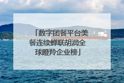 数字团餐平台美餐连续蝉联胡润全球瞪羚企业榜