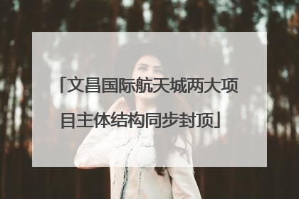 文昌国际航天城两大项目主体结构同步封顶