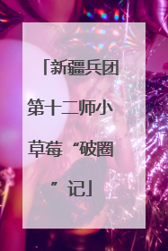 新疆兵团第十二师小草莓“破圈”记