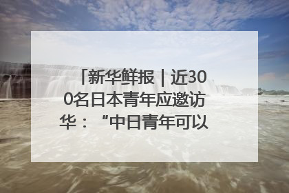 新华鲜报｜近300名日本青年应邀访华：“中日青年可以创造更好的未来”
