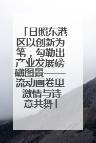 日照东港区以创新为笔，勾勒出产业发展磅礴图景——流动画卷里 激情与诗意共舞