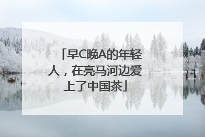 早C晚A的年轻人，在亮马河边爱上了中国茶