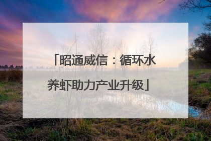 昭通威信：循环水养虾助力产业升级