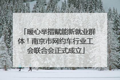 暖心举措赋能新就业群体！南京市网约车行业工会联合会正式成立