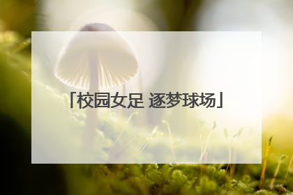 校园女足 逐梦球场