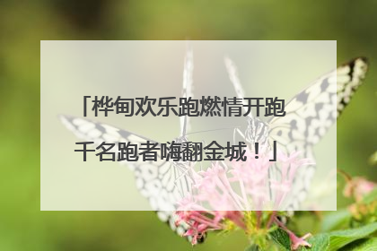 桦甸欢乐跑燃情开跑 千名跑者嗨翻金城！