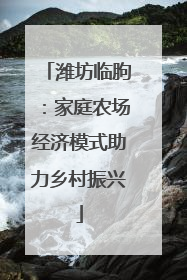 潍坊临朐：家庭农场经济模式助力乡村振兴