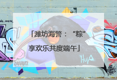 潍坊海警：“粽”享欢乐共度端午