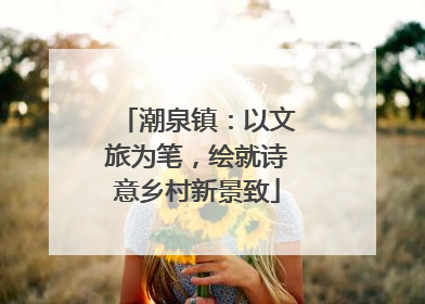 潮泉镇：以文旅为笔，绘就诗意乡村新景致