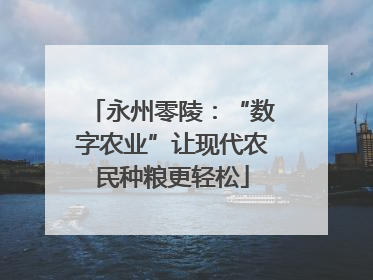 永州零陵：“数字农业”让现代农民种粮更轻松
