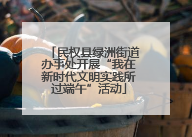 民权县绿洲街道办事处开展“我在新时代文明实践所过端午”活动