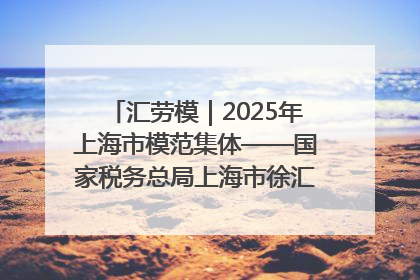 汇劳模｜2025年上海市模范集体——国家税务总局上海市徐汇区税务局第一税务所