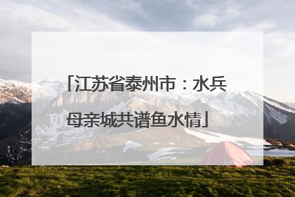 江苏省泰州市：水兵母亲城共谱鱼水情