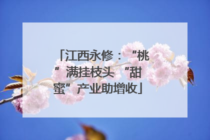 江西永修：“桃”满挂枝头 “甜蜜”产业助增收