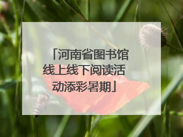 河南省图书馆线上线下阅读活动添彩暑期