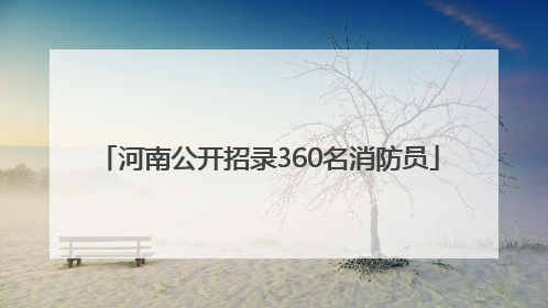 河南公开招录360名消防员