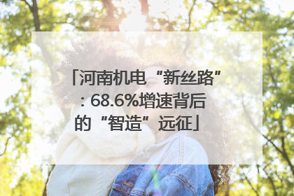河南机电“新丝路”：68.6%增速背后的“智造”远征