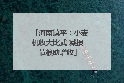 河南镇平：小麦机收大比武 减损节粮助增收