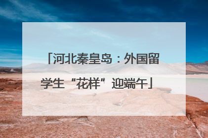 河北秦皇岛：外国留学生“花样”迎端午