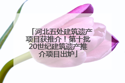 河北五处建筑遗产项目获推介！第十批20世纪建筑遗产推介项目出炉