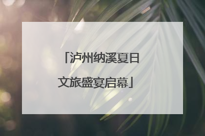 泸州纳溪夏日文旅盛宴启幕