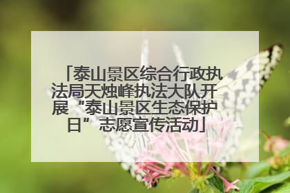 泰山景区综合行政执法局天烛峰执法大队开展“泰山景区生态保护日”志愿宣传活动