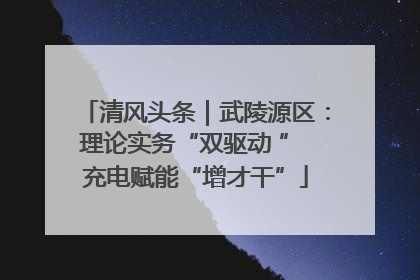 清风头条｜武陵源区：理论实务“双驱动 ” 充电赋能“增才干”