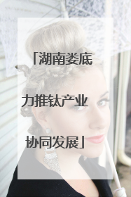 湖南娄底力推钛产业协同发展
