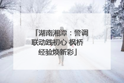 湖南湘潭：警调联动践初心 枫桥经验焕新彩