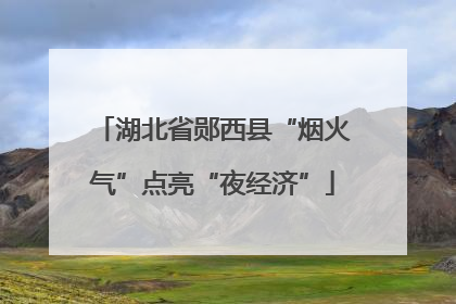 湖北省郧西县“烟火气”点亮“夜经济”