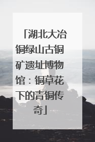 湖北大冶铜绿山古铜矿遗址博物馆：铜草花下的青铜传奇