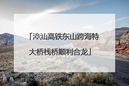 漳汕高铁东山跨海特大桥栈桥顺利合龙